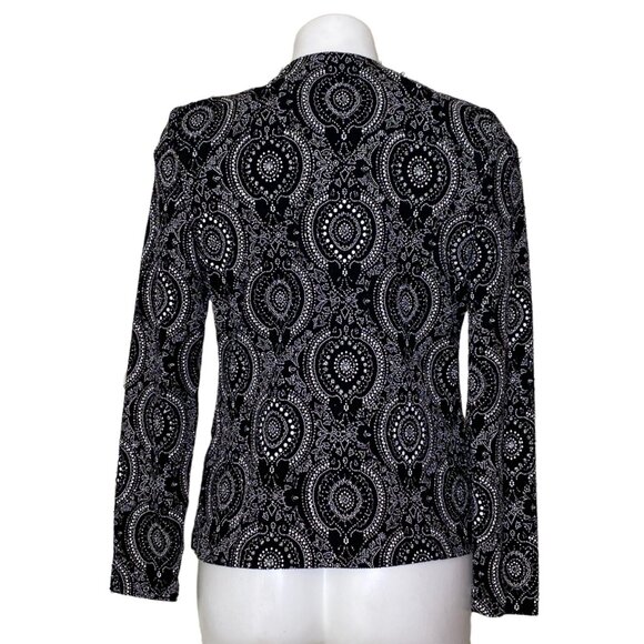 Xscape by Joanna Chen NWT Beaded Evening Two-Piece Jacket Set, Black Women's S - Picture 4 of 14
